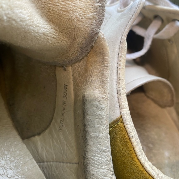 Isabel Marant White and Yellow Bart Low-top Sneakers Size 38 Retail $420. - Picture 10 of 10